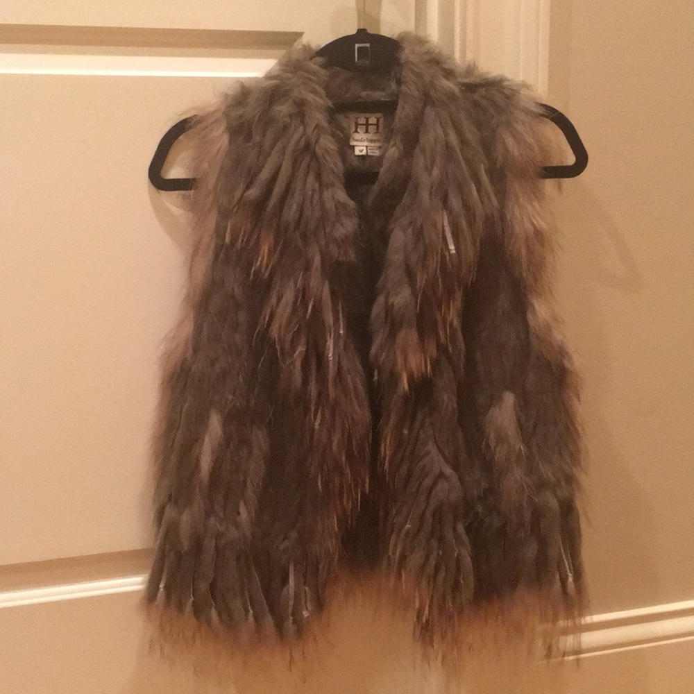 Haute Hippie 100% Rabbit Fur Vest